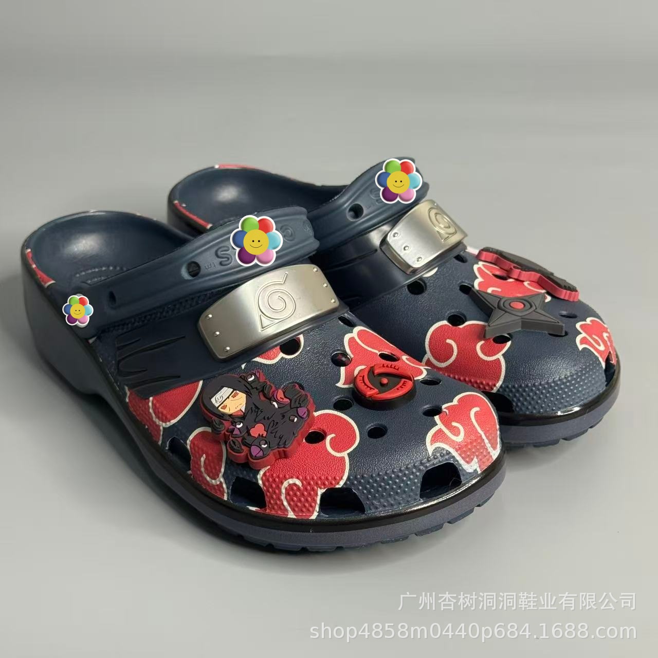 Anime Cosplay Thick - Naruto Akatsuki Red Cloud Platform Klompen