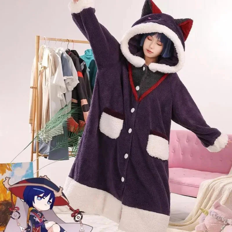 Anime Cosplay Thick - Genshin Impact Cosplay Pyjama Anime Unisex