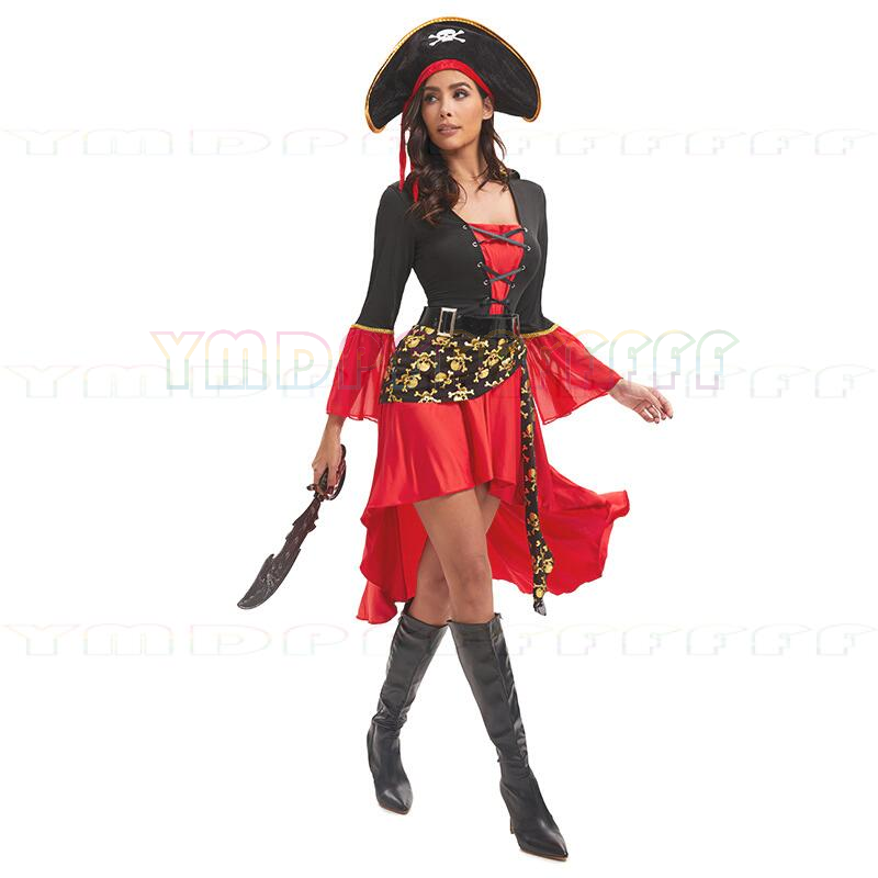 Anime Cosplay Makeup - Anime Halloween vrouwelijke piraten cosplay toneelvoorstelling