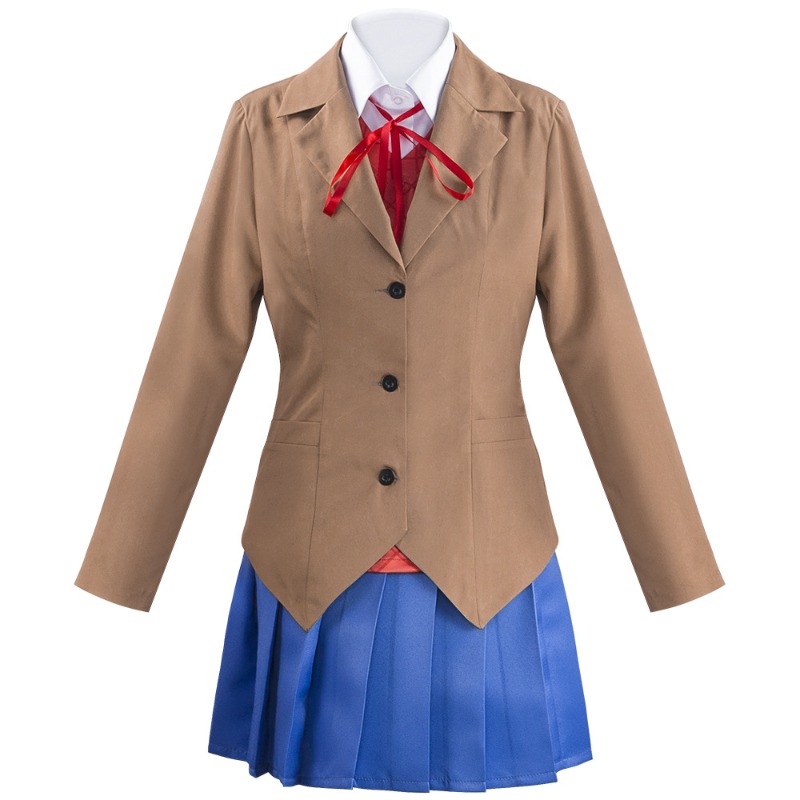 Anime Cosplay Kostüm - Spel Doki Doki Literatuur Club Monika
