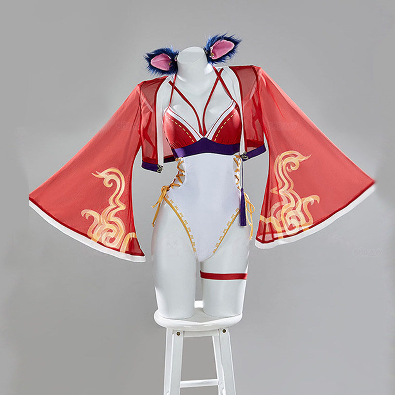 League of Legends Ahri badpak  - Anime Cosplay Bikini recensie en prijs