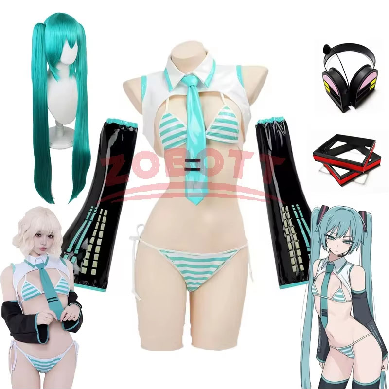 Anime Miku Cosplay Miku Formul - Anime Cosplay Bikini recensie en prijs