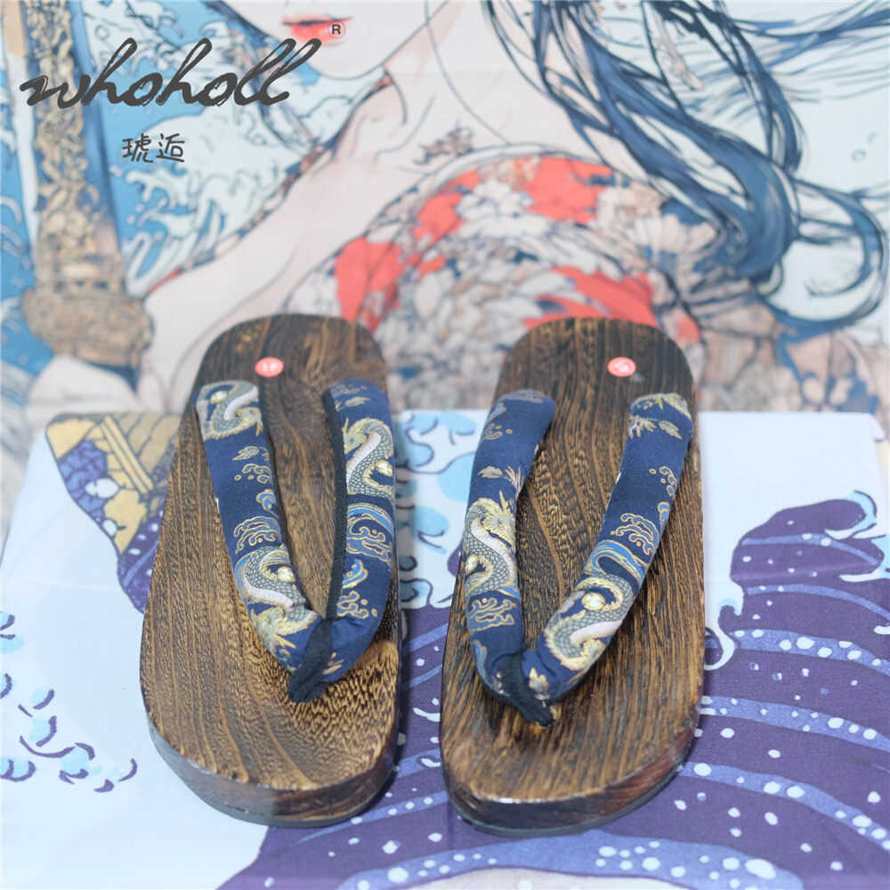 Man Houten Klompen Slippers Da - Anime Cosplay Thick recensie en prijs