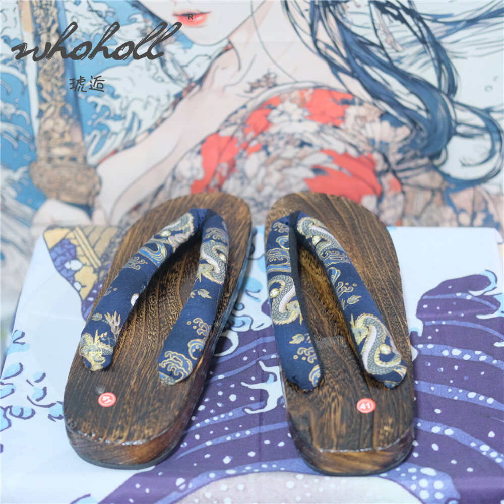 Man Houten Klompen Slippers Da - Anime Cosplay Thick recensie en prijs